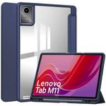 Etui Crystal case do Lenovo Tab M11 10.95 11 / 11 TB330, granatowe - ochronne z podstawką