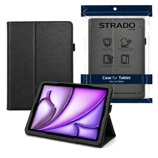 Etui z klapką do Apple iPad Air 11 M4 M3 M2 2026/ 25/ 24 gen. 8/ 7/ 6 - czarne