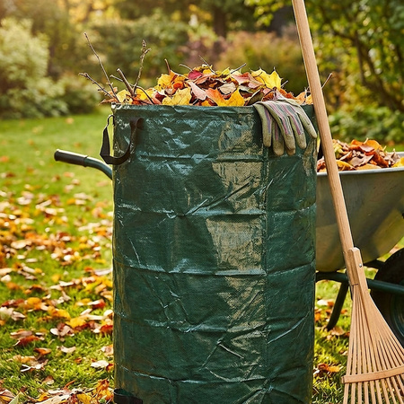 Worek kosz ogrodowy z uchwytami mocny na odpady liście trawę gałęzie 235L