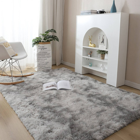 Ombre Shaggy Strado Carpet 200x260 OmbreSilver (Light Gray)