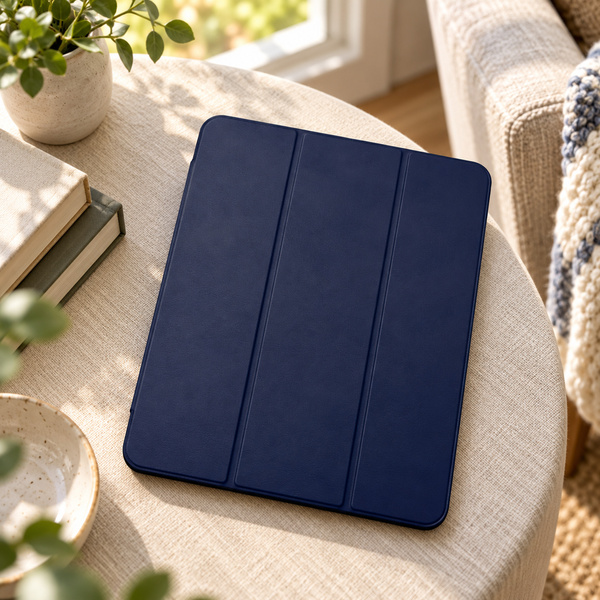 Etui Hard Crystal do Apple iPad Air 13 M4 M3 M2 2026/ 25/ 24 gen 8/ 7 z klapką - granatowe