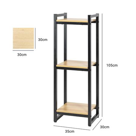 Kwietnik stojący metalowy stojak na kwiaty rośliny loft Vertico 105 cm