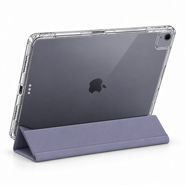Etui Hard Crystal do Apple iPad Air 13 M4 M3 M2 2026/ 25/ 24 gen 8/ 7 z klapką - fioletowe