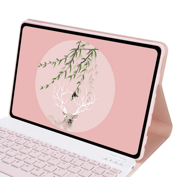 Etui do Lenovo Idea Tab Pro 12.7, różowe - ochronne z podstawką