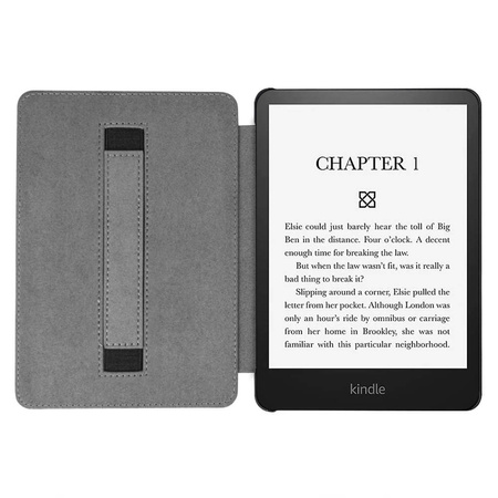 Etui z uchwytem paskiem na rękę do Kindle Paperwhite 5 budzenie i usypianie, czarne