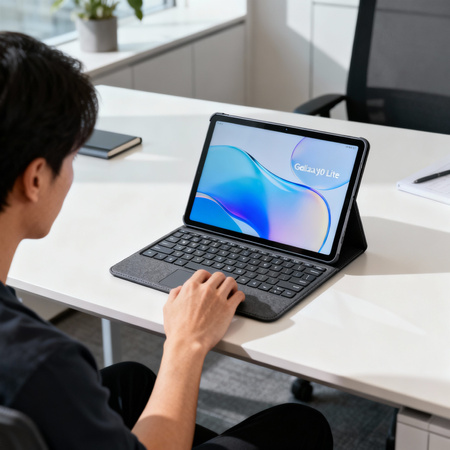 Puzdro s klávesnicou na Samsung Galaxy Tab S10 Lite - ochranné so stojanom, prístup k portom a tlačidlám