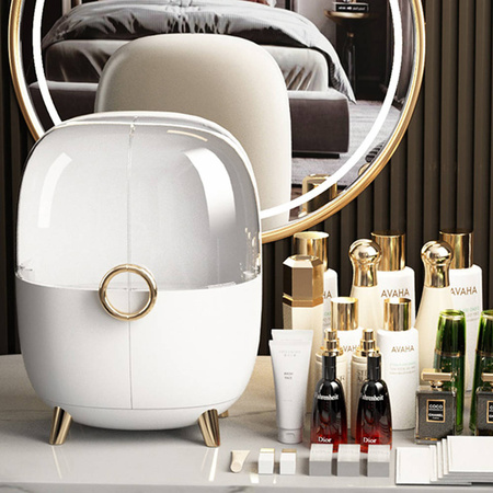 Exclusive EVE organizer white roomy casket for cosmetics and jewelry stylish for dressing table