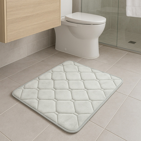 Strado ABM2 Grey super-absorbent bathroom mat quick-drying floor protection