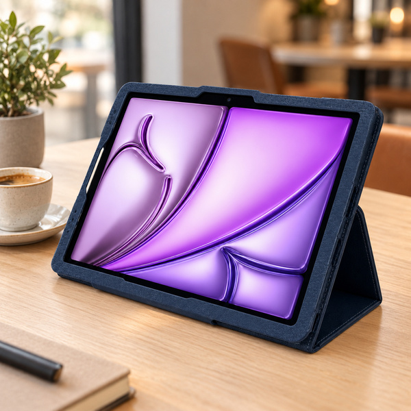 Etui z klapką do Apple iPad Air 11 M4 M3 M2 2026/ 25/ 24 gen. 8/ 7/ 6 - granatowe