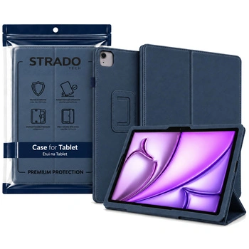Etui z klapką do Apple iPad Air 11 M4 M3 M2 2026/ 25/ 24 gen. 8/ 7/ 6 - granatowe