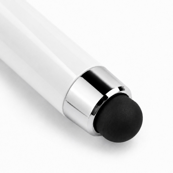 Precyzyjny rysik stylus pen do tabletu telefonu, dwustronny, biały