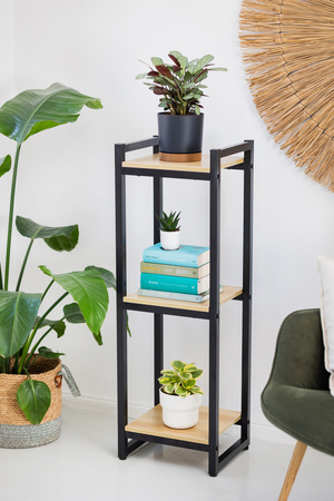 Kwietnik stojący metalowy stojak na kwiaty rośliny loft Vertico 105 cm