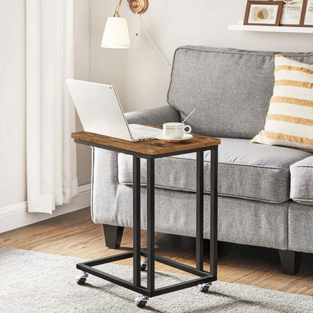 Strado VENGE auxiliary coffee table - laptop side table for sofa and bed 2in1 wheels and legs