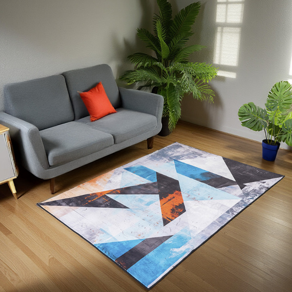 Koberec Novo 160x200 cm, Moderné trojuholníky - mäkký do obývačky a spálne