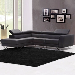 Shaggy Strado room carpet 200x290 BlackSky (Black)