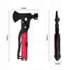 Multitool 17w1 Náradie viacúčelové survival skladací vreckový nôž píla, červený