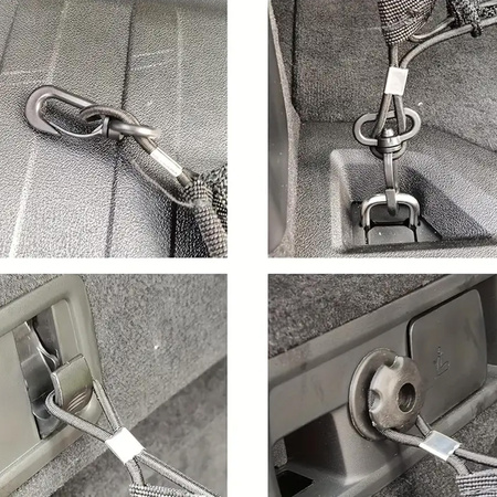 Sieť s vreckom na kufra automobilová veľká elastická 110x40, čierny