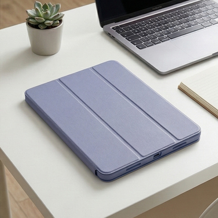 Puzdro Smart na iPad 10.9 2022 Gen. 10 / iPad 11 2025 A16 Gen. 11 s klapkou, fialové - ochranné so stojanom