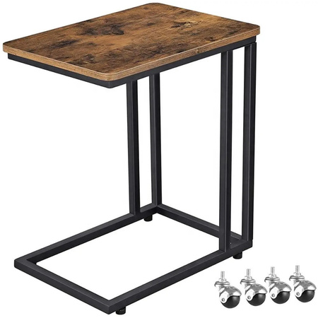 Strado VENGE auxiliary coffee table - laptop side table for sofa and bed 2in1 wheels and legs