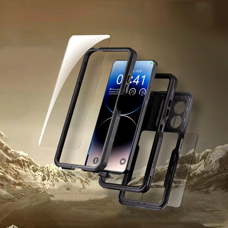 IP68 360+ strap waterproof case for Note 13 Pro 5G (Black)