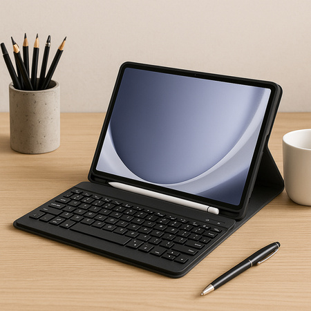 Bluetooth keyboard case for Samsung Galaxy Tab A9 8.7 CFX110 (Black)