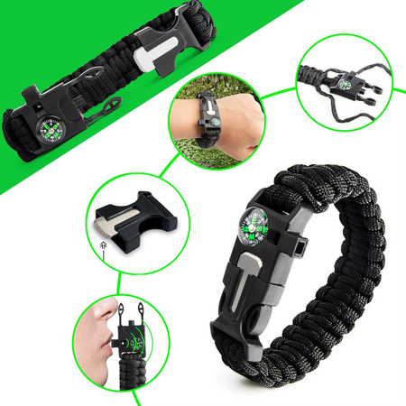 ZESTAW SURVIVALOWY 18w1 Multitool narzędzia wojskowy taktyczny XXL