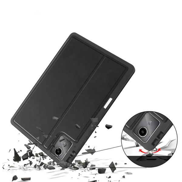Leather case with pockets for Lenovo Tab M11 TB330FU 10.95" (Black)