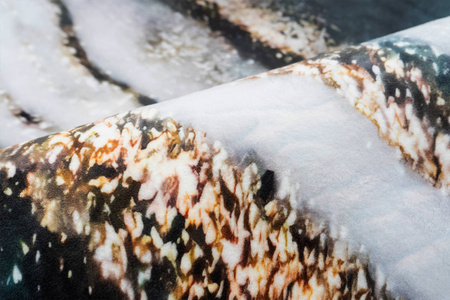 Dywan okrągły NOVO Strado nowoczesny do salonu marmurowy wzór velvet ZłotyBrzeg 140x140 cm