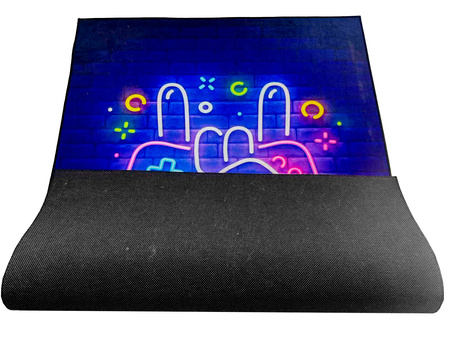 3D Strado HardGames carpet 120x170 cm with dynamic pattern for gamer's room