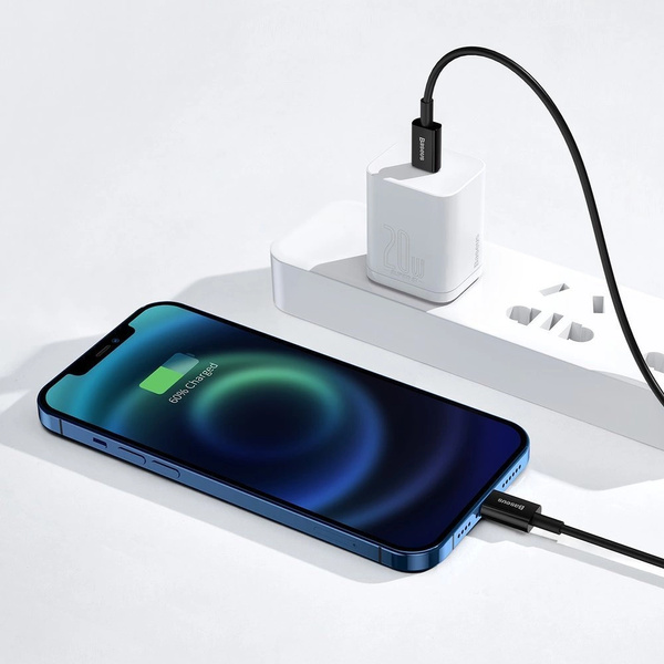 Kábel Baseus Superior Series USB-C / Lightning PD 20W 1 m, čierny