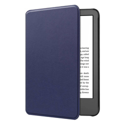 Puzdro Smart na Amazon Kindle 11 2022 elegantné, tmavomodré - ochranné so stojanom, prístup k portom a tlačidlám