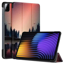 Puzdro grafické na Xiaomi Pad 7 / Pad 7 Pro 11.2 s klapkou / Xiaomi Pad 7 Pro - ochranné so stojanom