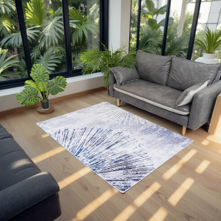 NOVO Strado modern carpet for living room delicate gray pattern velvet Gray Shine 160x200 cm