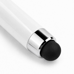 Precyzyjny rysik stylus pen do tabletu telefonu, dwustronny, biały