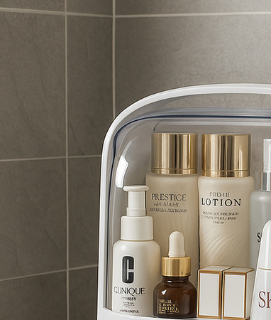 Compact casket organizer NELA for jewelry and cosmetics practical container with compartments