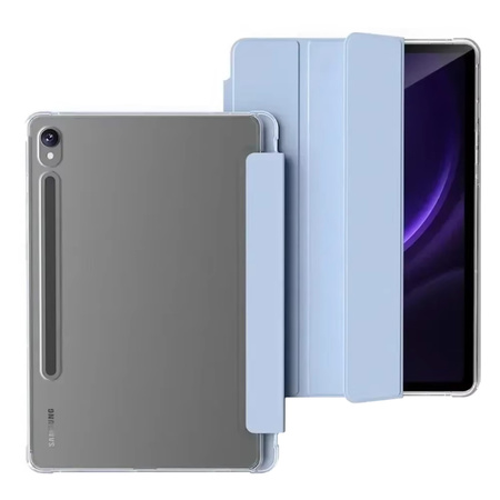 Etui Clear Pencil do Galaxy Tab S9 FE 10.9 SM / Galaxy Tab S9 FE 10.9 SM S10 / Samsung Galaxy Tab S9, niebieskie - ochronne