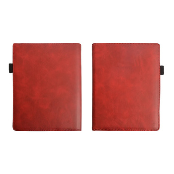 Etui Strap Case do PocketBook InkPad 4 / Color 2, czerwone - ochronne z podstawką