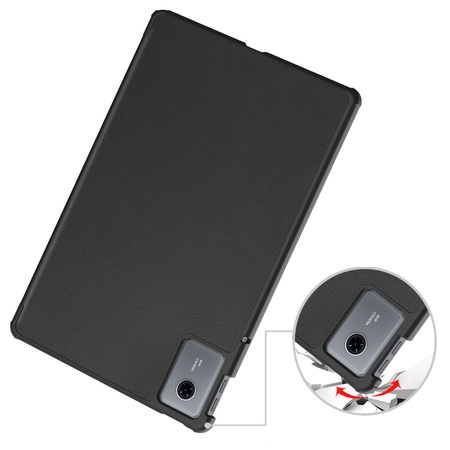 Puzdro Smart na Lenovo Idea Tab 11 2025 s klapkou, čierne - ochranné so stojanom