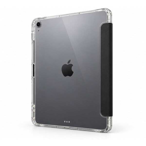 Etui Hard Crystal do Apple iPad Air 13 M4 M3 M2 2026/ 25/ 24 gen 8/ 7 z klapką - czarne