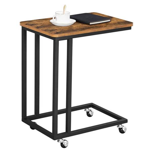 Strado VENGE auxiliary coffee table - laptop side table for sofa and bed 2in1 wheels and legs