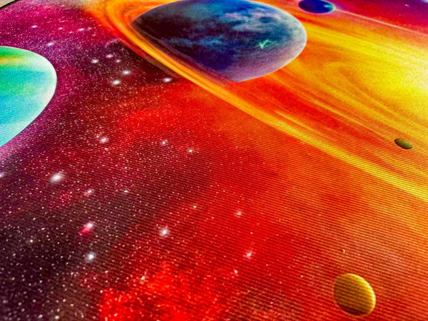 3D Strado Galaxy carpet 120x170 cm with space theme for youth room or gamer room