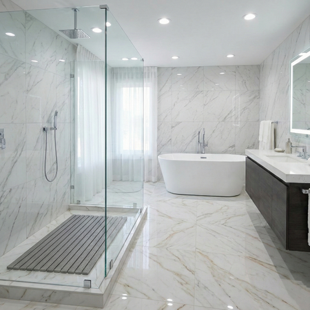 Mata łazienkowa antypoślizgowa do łazienki do wanny pod prysznic 43x61cm (Szara)