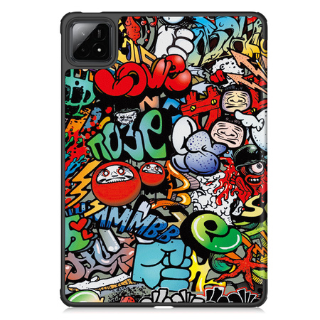 Puzdro grafické na Xiaomi Pad 7 / Pad 7 Pro 11.2 s klapkou / Xiaomi Pad 7 Pro - ochranné so stojanom