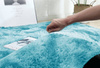 Shaggy Ombre Strado Round Carpet 150x150 OmbreBlue (Light Blue)