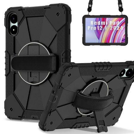 Puzdro Shockproof na Xiaomi Redmi Pad Pro 12.1 2024 / Poco Pad 12.1 / Xiaomi Redmi Pad Pro 12.1, čierne - ochranné