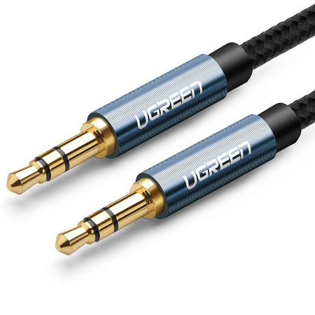 Kabel mini jack 3,5mm UGREEN AV112, AUX, 1m (Niebieski)