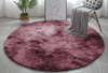 Dywan Okrągły Shaggy Ombre antypoślizgowy nowoczesny salon 150x150, czerwony