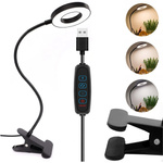 Lampa stolová LED z klipom DML5, čierny