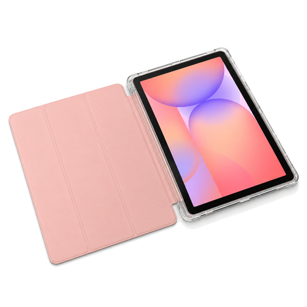 Etui do Galaxy Tab S10 Lite 10.9/ S10 FE/ S9 FE/ S9/ S8 z miejscem na rysik - różowe