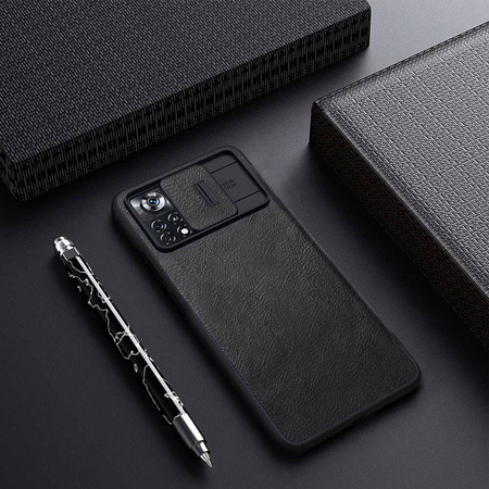 Etui Nillkin QIN Pro do Xiaomi Poco X4 Pro 5G (Czarne)